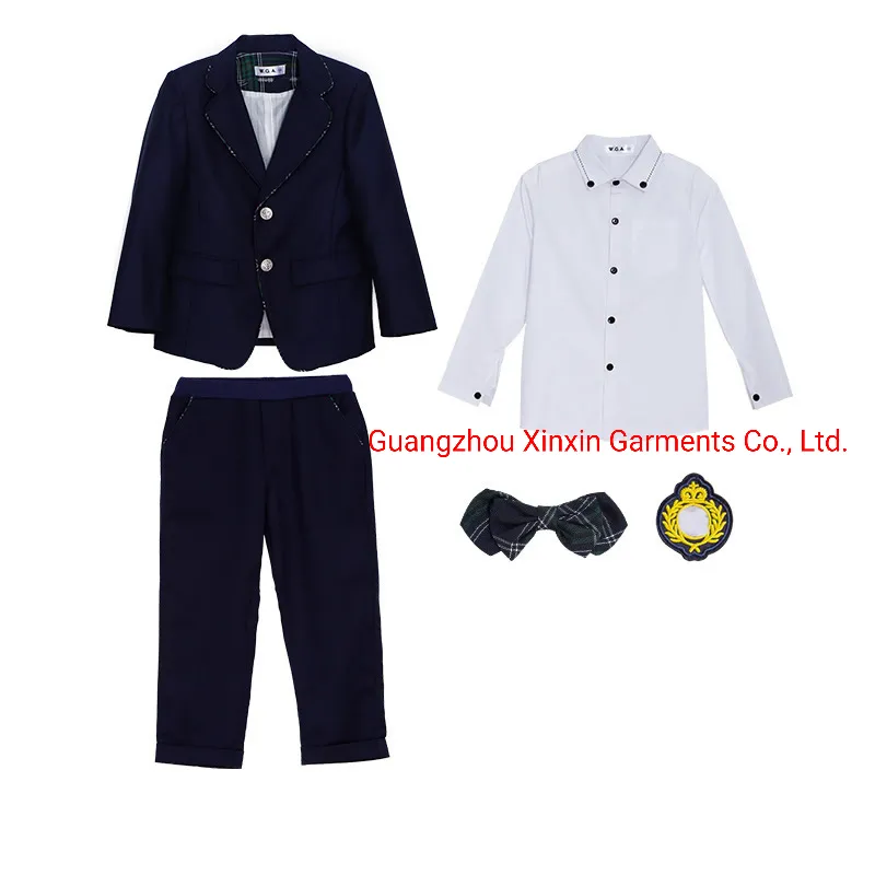 Nuevo Ropa de guardería de otoño, traje de estilo universitario británico, uniforme escolar, venta al por mayor, barato